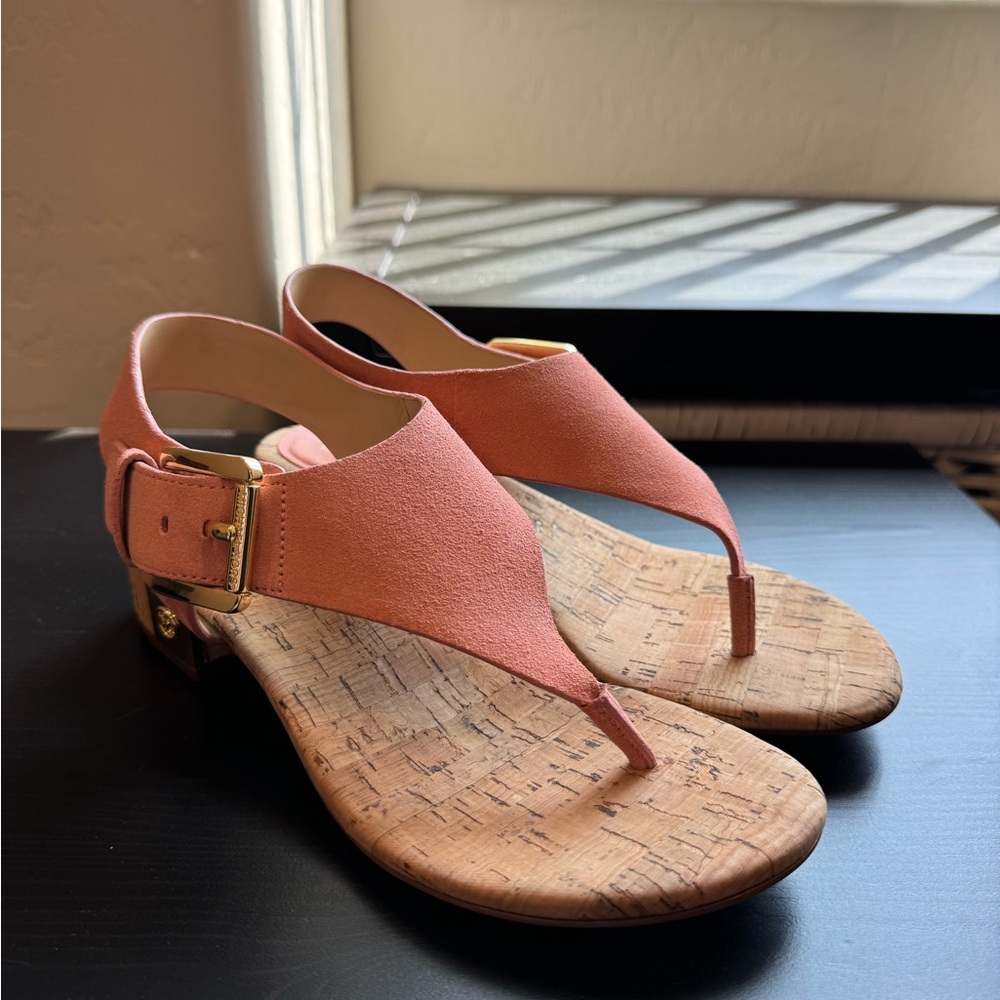 Michael Kors London Thong Block Heel Sandals
